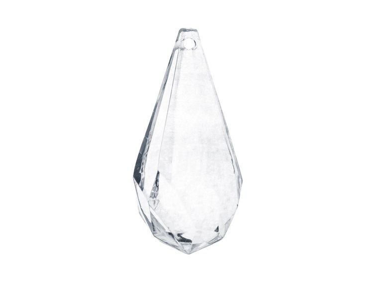 PartyDeco, kryształowe zawieszki krople, bezbarwny, 23-51 mm, 5 szt.