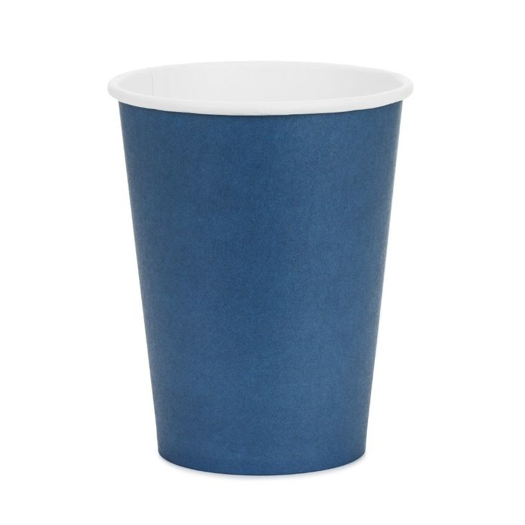 PartyDeco, kubeczki papierowe, granatowy, 250 ml, 6 szt.