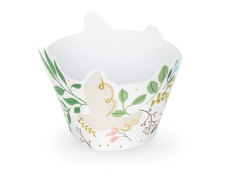 PartyDeco, Kwiaty, papilotki na muffinki, 5-7,5-6,5 cm, 6 szt.