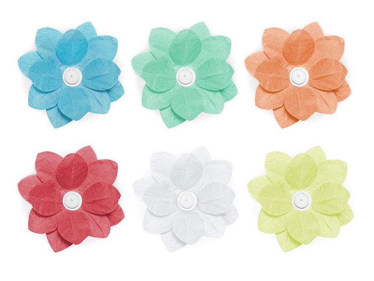 PartyDeco, lampiony pływające, różnokolorowe, 6 szt.