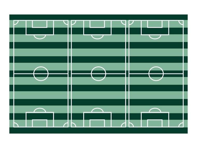 PartyDeco, obrus boisko piłkarskie, 120-180 cm