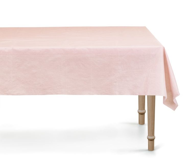 PartyDeco, obrus jednorazowy, jasny róż, 120-180 cm