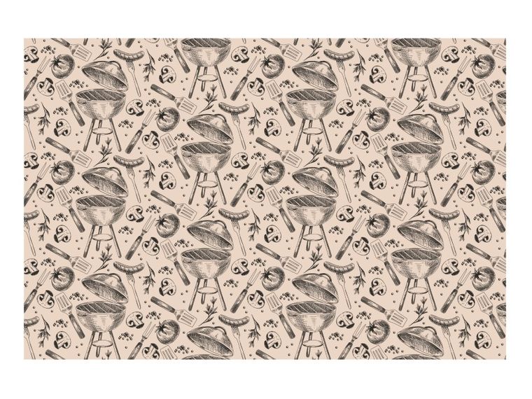 PartyDeco, obrus papierowy, grill, 180-120 cm