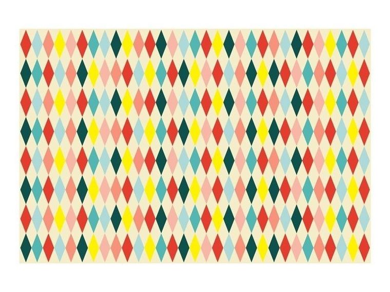 PartyDeco, obrus papierowy, Romby, 180-120 cm