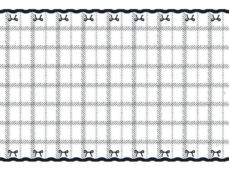 PartyDeco, obrus z kokardkami, 180-120 cm