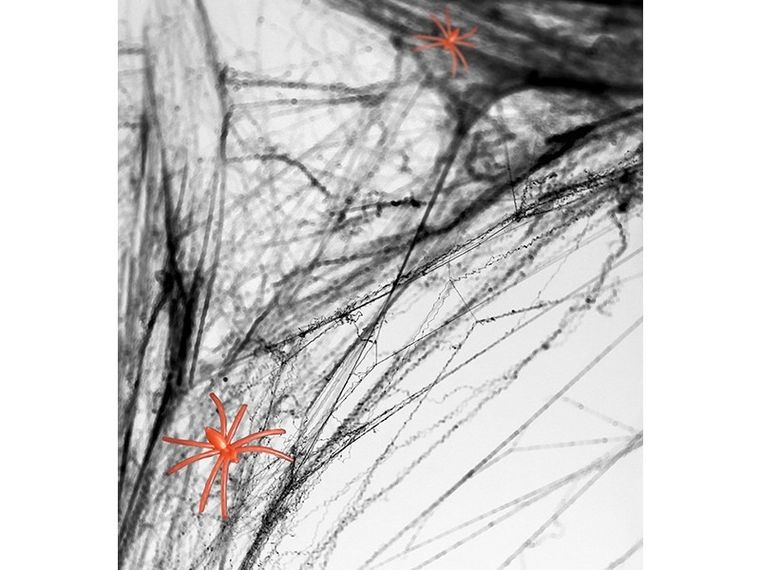 PartyDeco, pajęczyna Halloween, czarny, 60 g