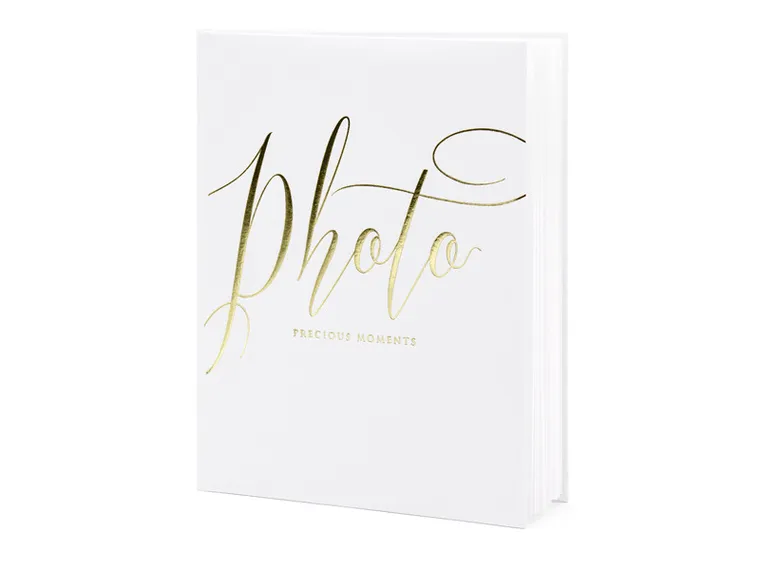 PartyDeco, pamiątkowy album na zdjęcia, Precious Moments, biały, 22 kartki