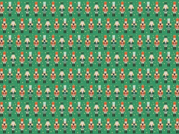 PartyDeco, papier do pakowania, Dziadek do orzechów, 70-200 cm