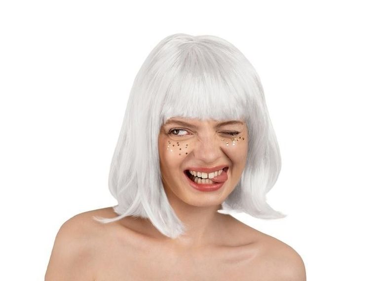 PartyDeco, peruka, Kleopatra, biała