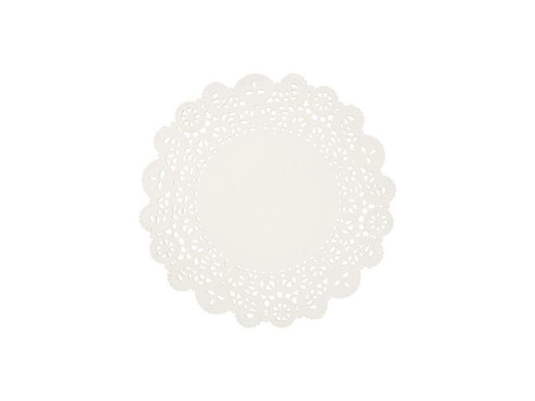 Partydeco, podkładki pod talerze, biały, 35,5 cm, 50 szt.