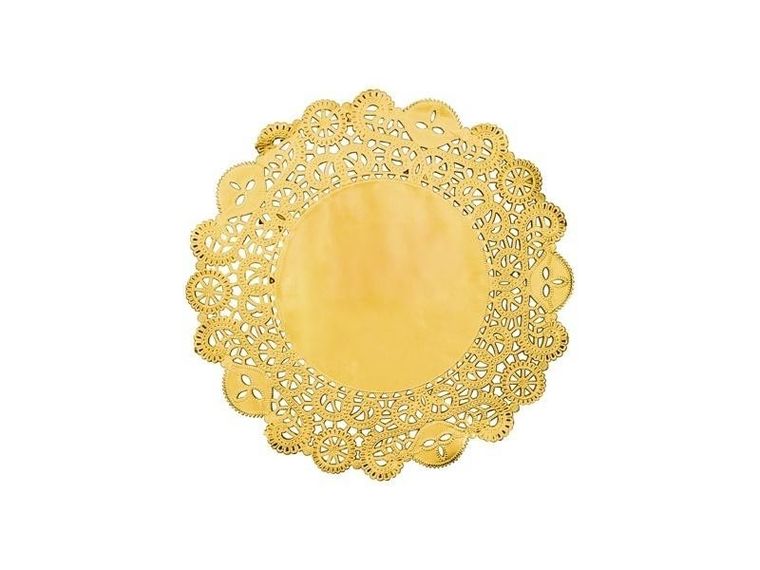 PartyDeco, podkładki pod talerze, złote, 35,5 cm, 50 szt.