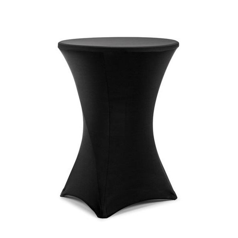 PartyDeco, pokrowiec na stół koktajlowy, 80-110 cm, czarny