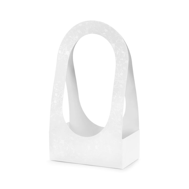 PartyDeco, pudełko na kwiaty flowerbox, białe, 21,6-11,7-38,5 cm