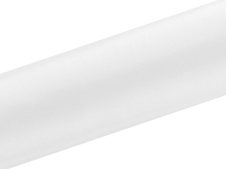 PartyDeco, satyna do dekoracji gładka, biała, 0,16-9 m