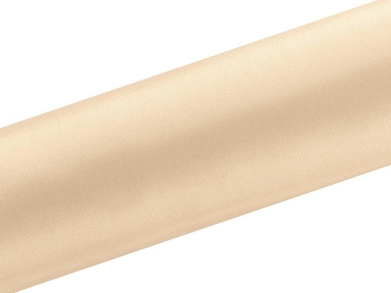 PartyDeco, satyna do dekoracji gładka, kremowa, 0,16-9 m