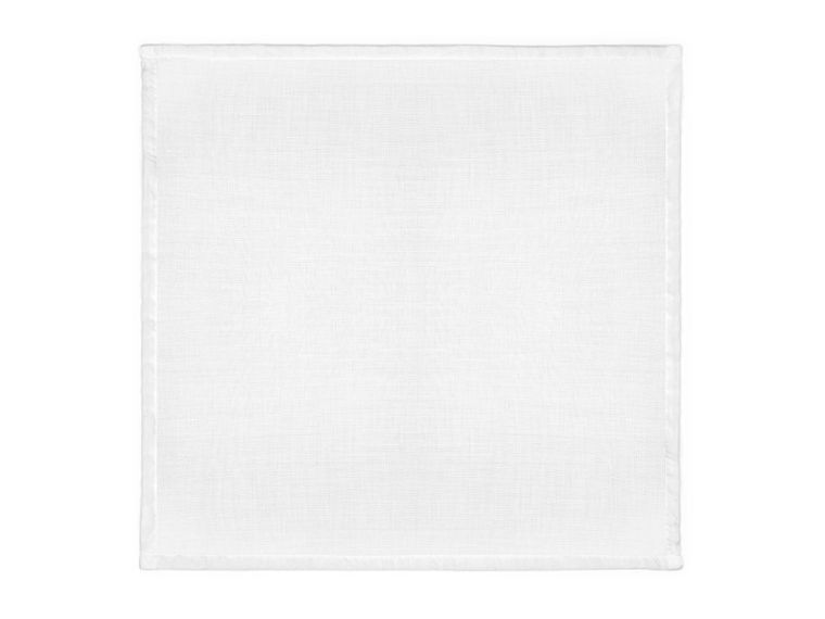 PartyDeco, serwetki materiałowe, białe, 40-40 cm, 4 szt.