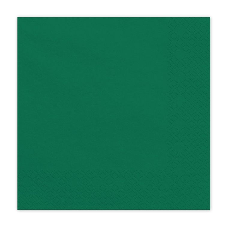 PartyDeco, serwetki papierowe, ciemny zielony, 33-33 cm, 20 szt.
