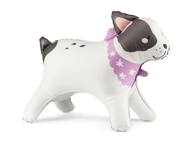 PartyDeco, stojący balon foliowy, buldog, 75-57 cm