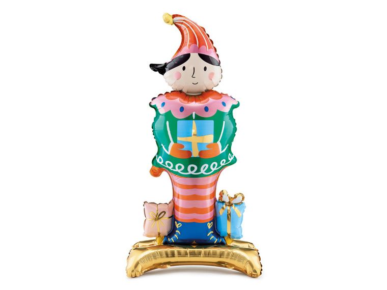 PartyDeco, stojący balon foliowy Elf, 46-88 cm, mix, 1 szt.