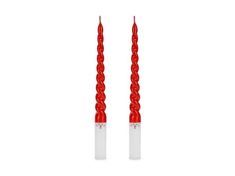 PartyDeco, świece stożkowe, Mikołaj, 25 cm, 2 szt.