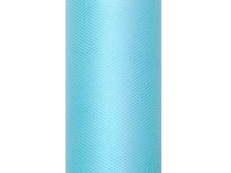 PartyDeco, tiul do dekoracji gładki, turkusowy jasny, 0,30-9 m