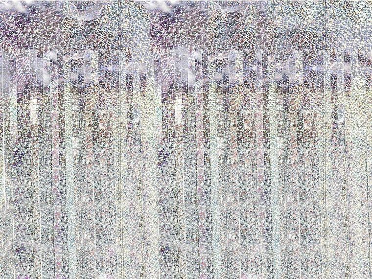 PartyDeco, zasłona dekoracyjna, kurtyna party, holograficzny, 90-250 cm