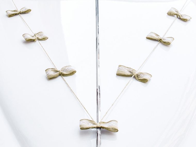 PartyDeco, zestaw dekoracji samochodowych, Kokardki