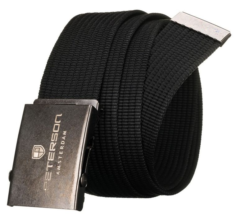 Pasek męski, czarny, Peterson