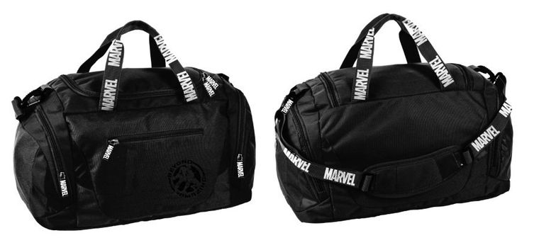 Paso, Marvel Super Heroes, torba sportowa, czarny