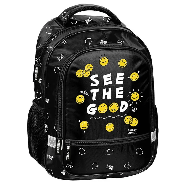 Paso, Smiley, plecak szkolny, 2-komorowy, See The Good