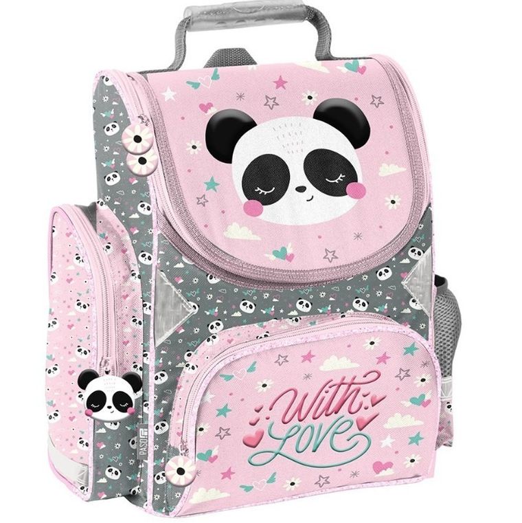 Paso, tornister szkolny, Panda Pink