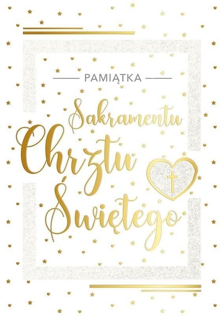 Passion Cards, karnet B6 z kopertą, Chrzest