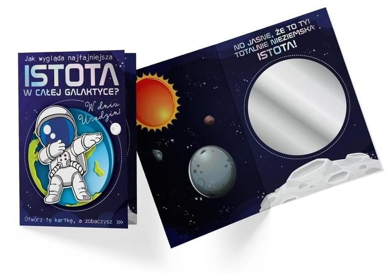 Passion Cards, karnet B6 z kopertą, Urodziny, Kosmos