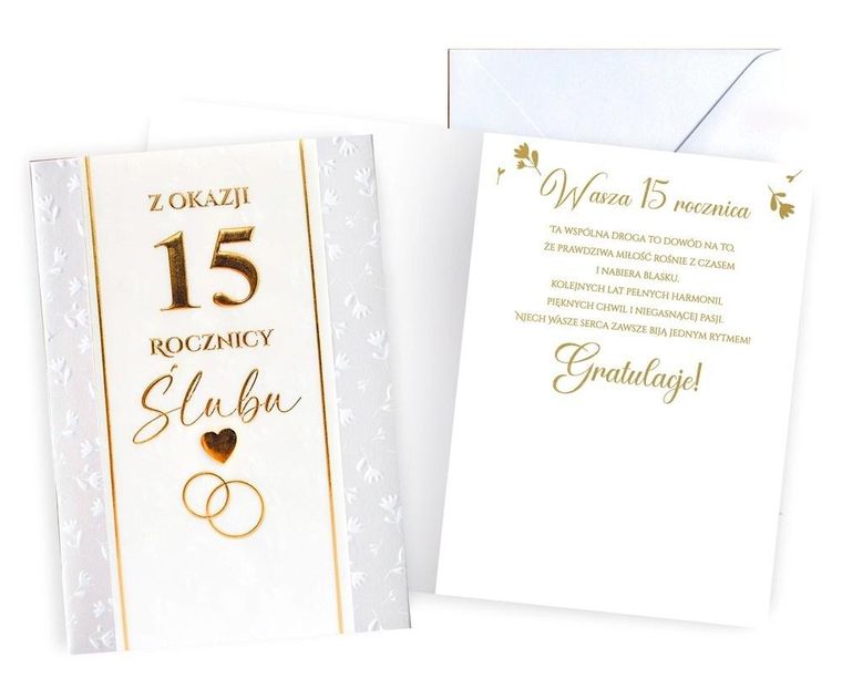 Passion Cards, karnet, Rocznica Ślubu 15