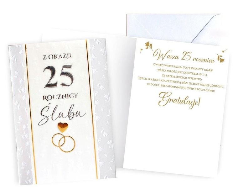 Passion Cards, karnet, Rocznica Ślubu 25