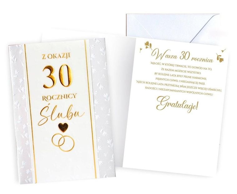 Passion Cards, karnet, Rocznica Ślubu 30
