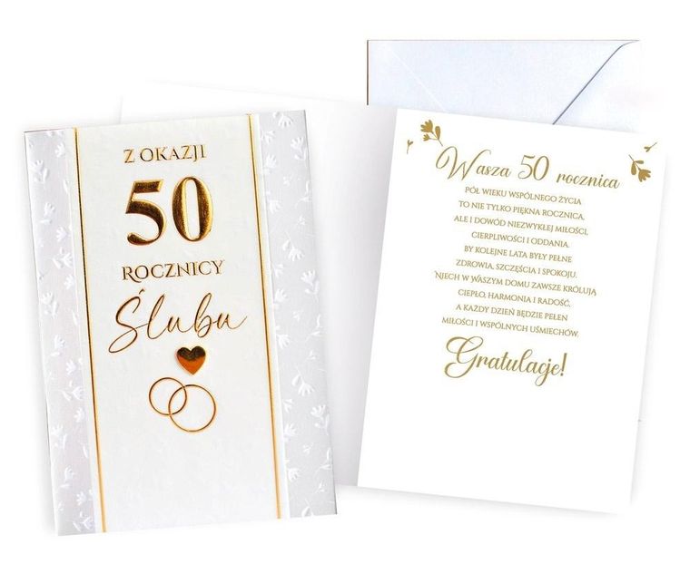 Passion Cards, karnet, Rocznica Ślubu 50
