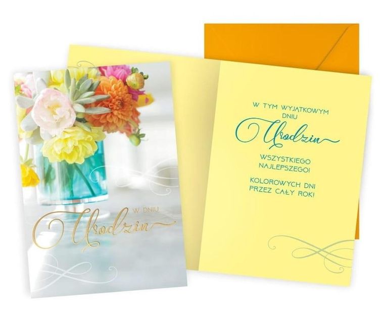 Passion Cards, karnet, W dniu urodzin kwiaty