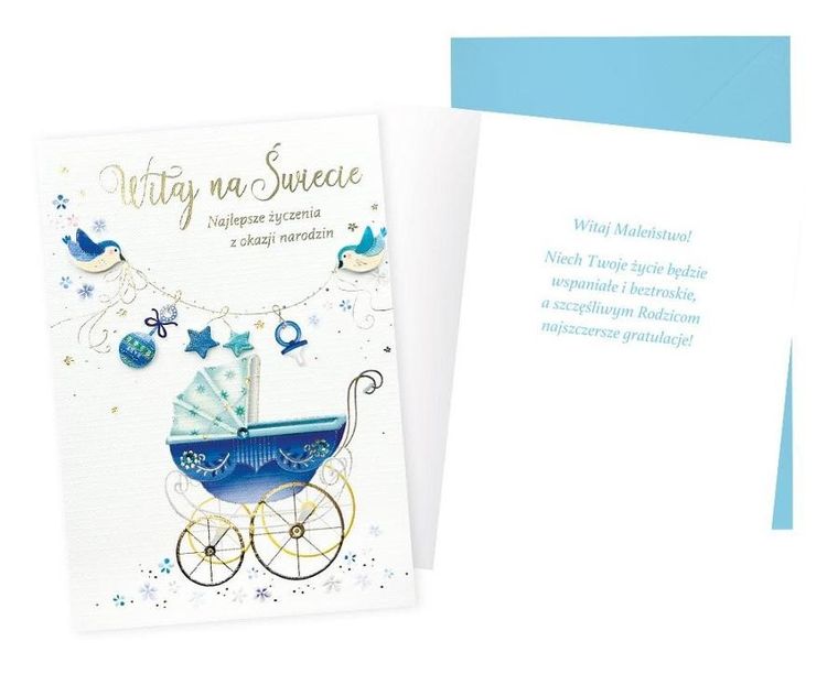 Passion Cards, kartka, narodziny, chłopiec