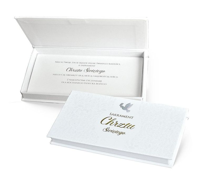 Passion Cards, pudełko ozdobne na banknoty, Chrzest