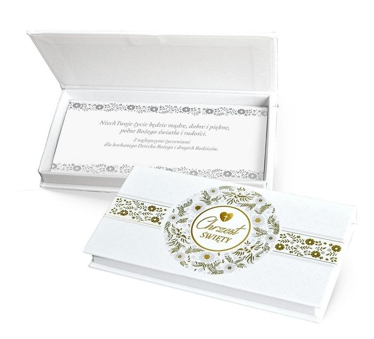 Passion Cards, pudełko ozdobne na banknoty, Chrzest