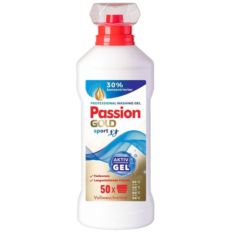Passion Gold, Professional, żel do prania sport, 2 l