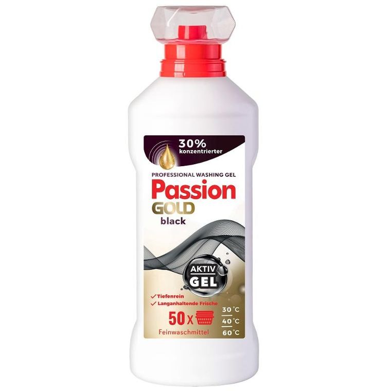 Passion Gold, Professional, żel do prania ubrań czarnych, 2 l