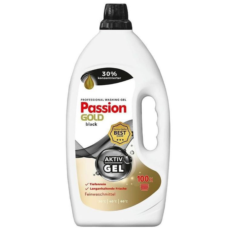 Passion Gold, Professional, żel do prania ubrań czarnych i ciemnych, 4l