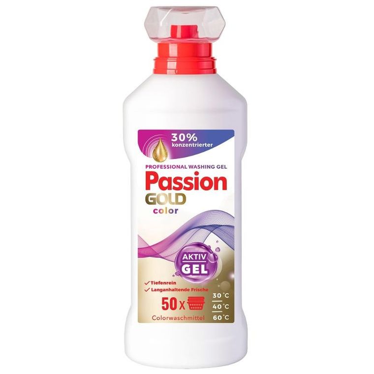 Passion Gold, Professional, żel do prania ubrań kolorowych, 2 l