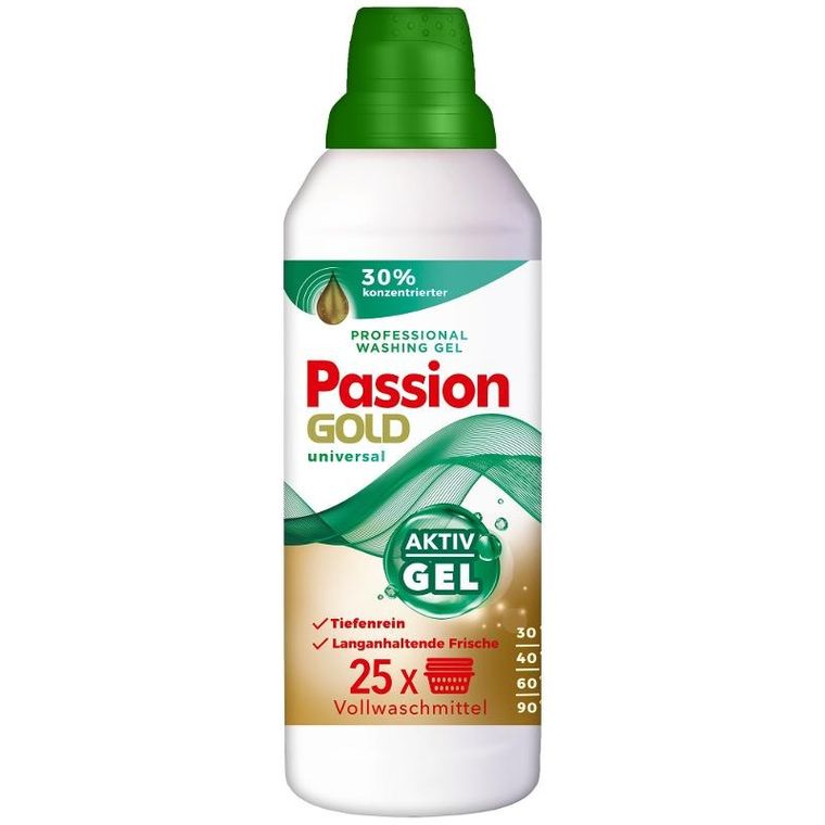 Passion Gold, Professional, żel do prania ubrań uniwersalny, 1000 ml