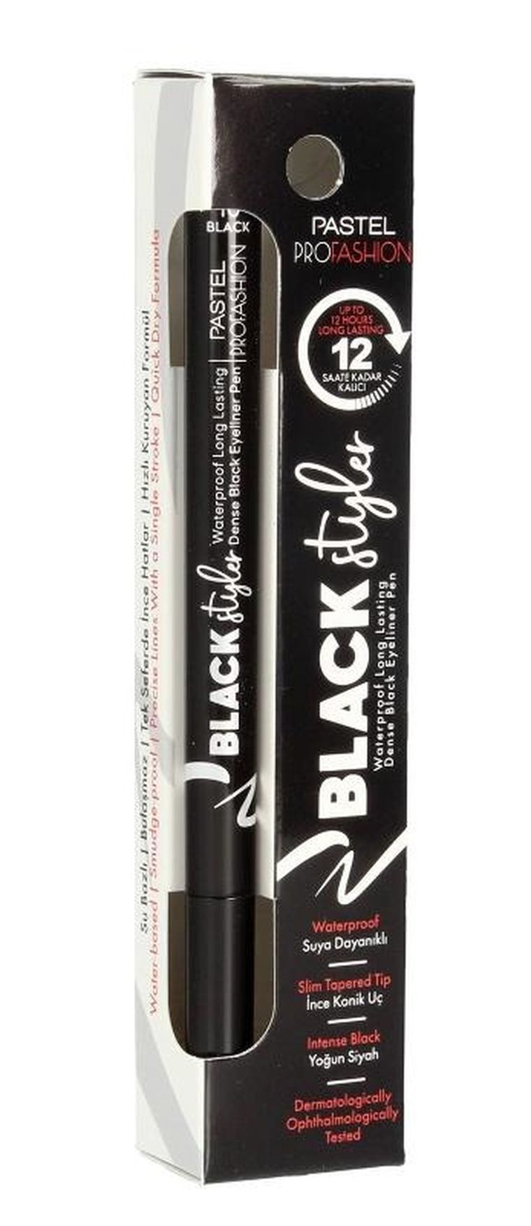 Paste, Pro Fashion Black Styler, eyeliner w pisaku, czarny, 1,1 ml