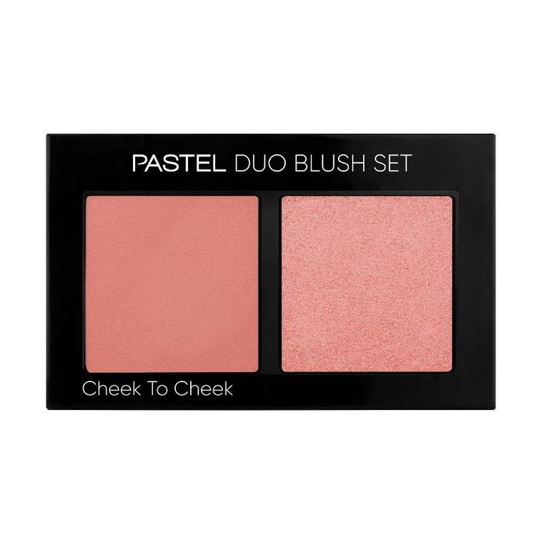 Pastel, Duo Blush Set, paletka róży do policzków, nr 1 cheek to cheek