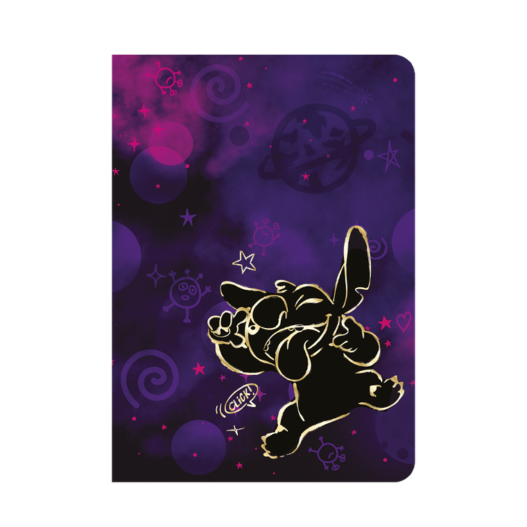 Patio, Gold Stitch, zeszyt, A5, 32 kartki, 3 linie kolor