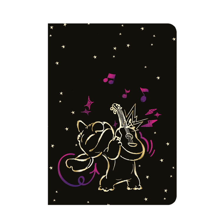 Patio, Gold Stitch, zeszyt, A5, 32 kartki, 3 linie kolor